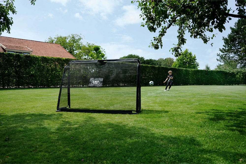 EXIT Maestro plieniniai futbolo vartai 180x120 cm, juodi