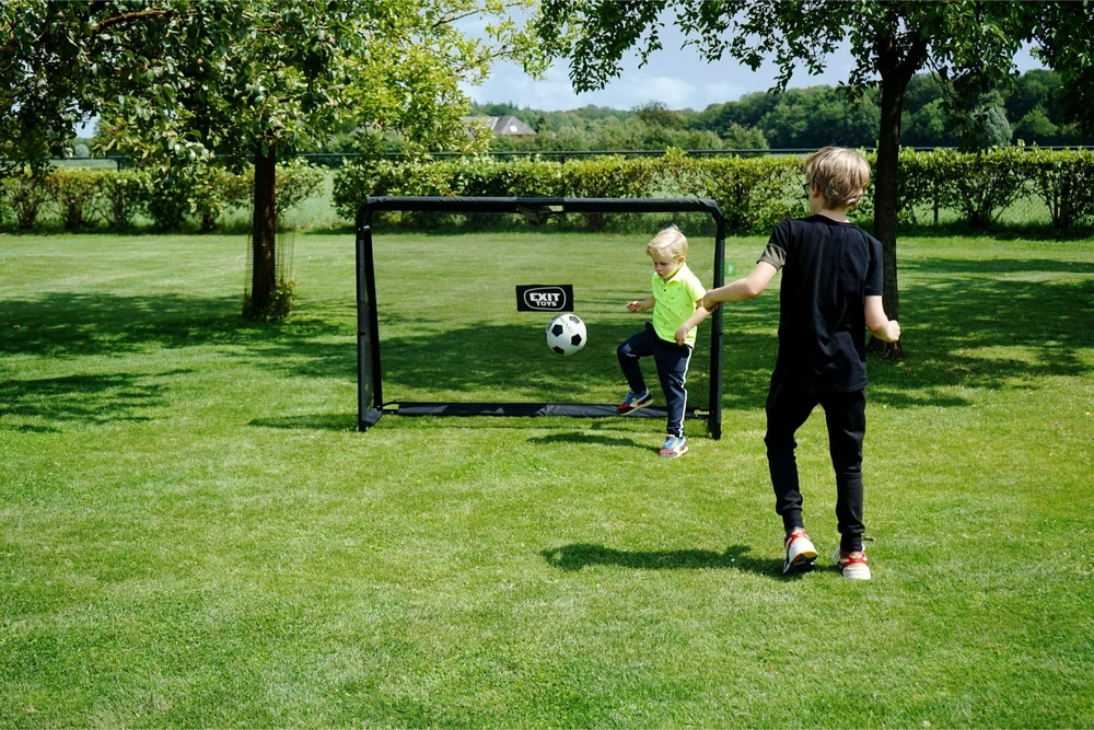 EXIT Maestro plieniniai futbolo vartai 180x120 cm, juodi