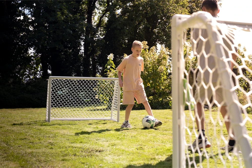 EXIT Scala aliuminiai futbolo vartai 120x80cm – balti