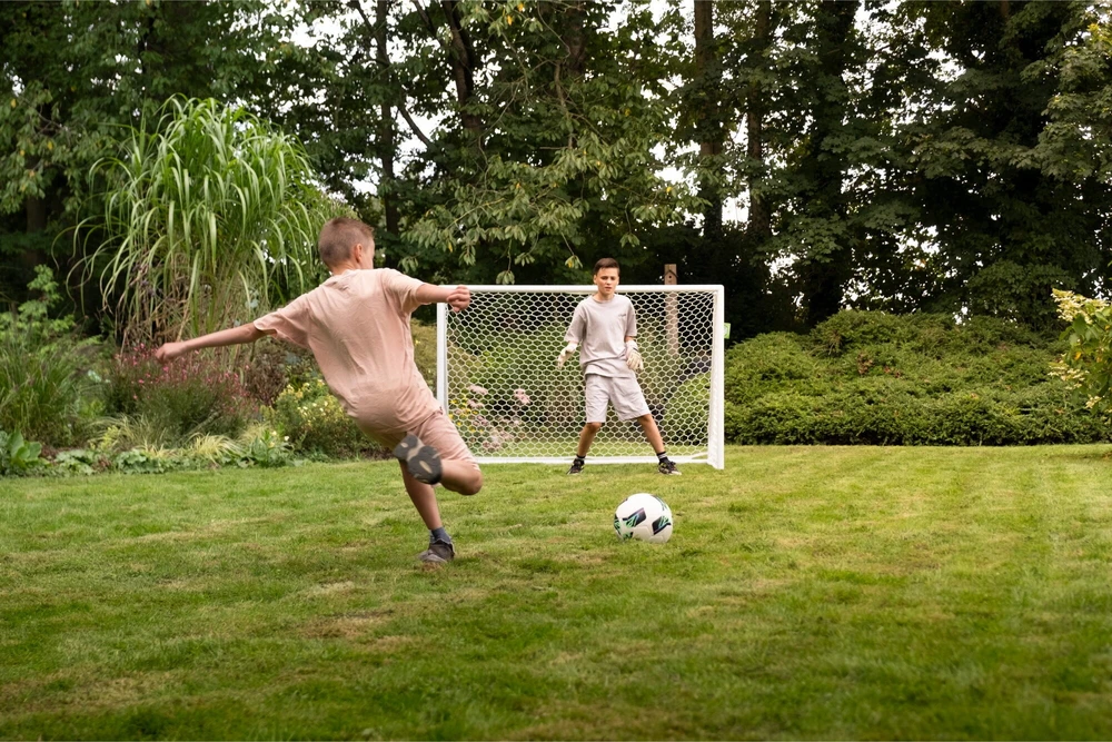 EXIT Scala aliuminio futbolo vartai 180x120 cm - balti