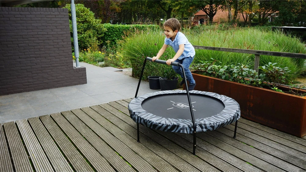 EXIT Tiggy junior batutas su rankena ø140cm – juodas/pilkas