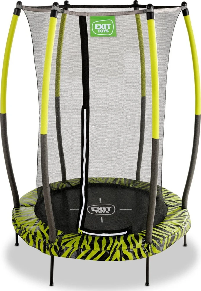 EXIT Tiggy Junior batutas su apsauginiu tinklu, ø140 cm, juodas/žalias