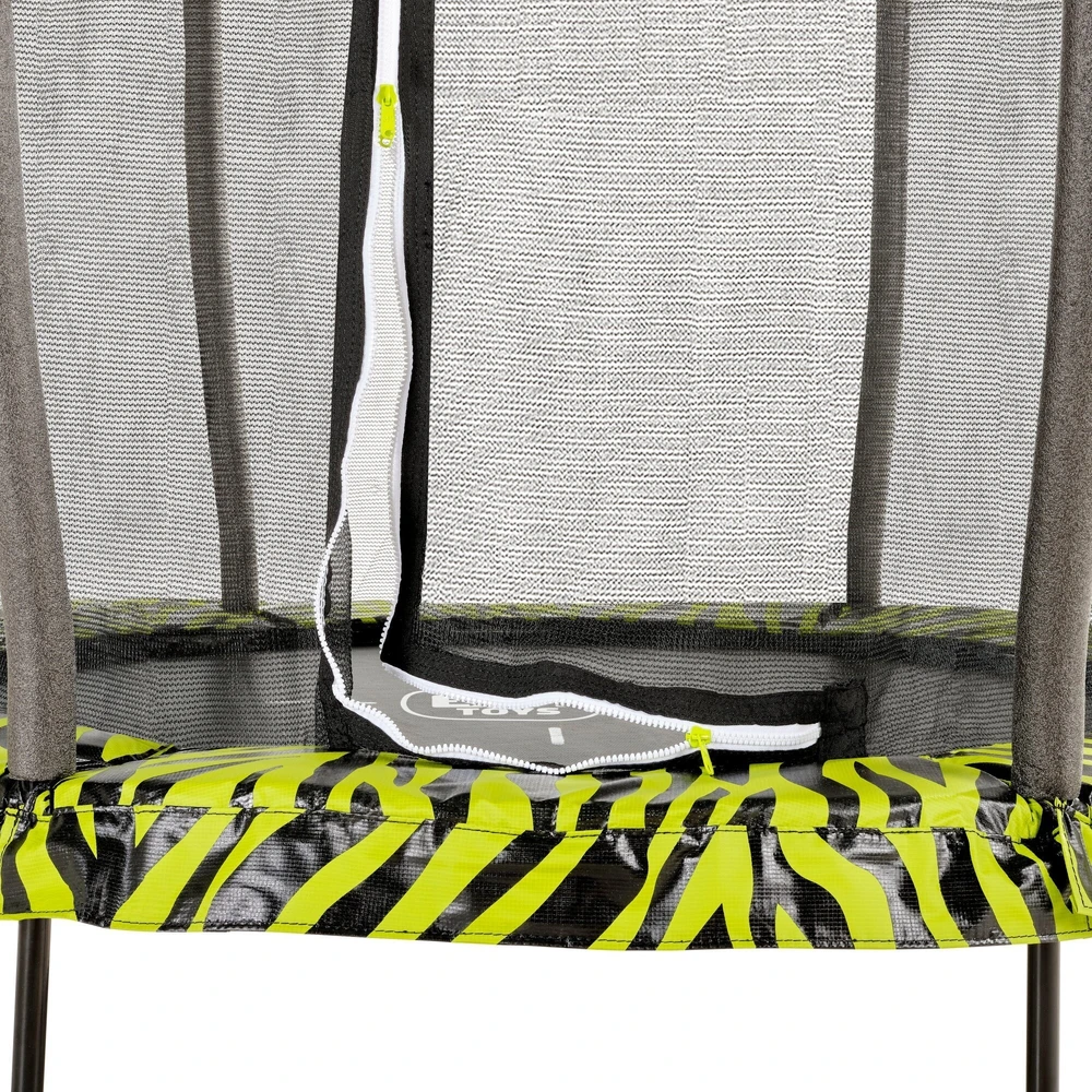 EXIT Tiggy Junior batutas su apsauginiu tinklu, ø140 cm, juodas/žalias
