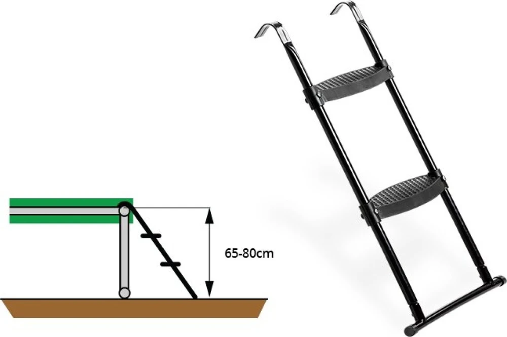 EXIT trampoline ladder for a frame height of 65-80cm