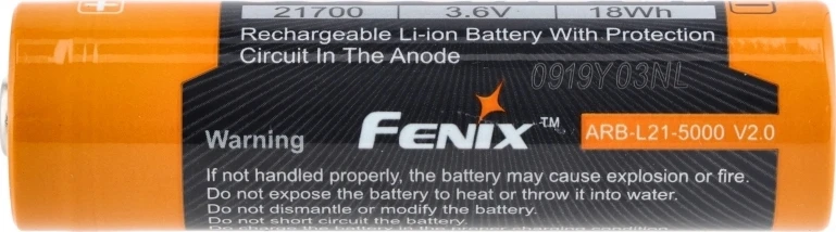 Fenix akumuliatorius 21700 ARB-L21-5000