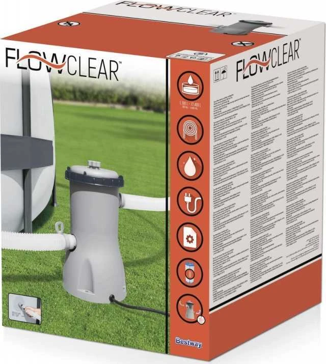 Siurblys su filtru BESTWAY, Flowclear, 3028 l/val., 220-240V, 32W, 58386