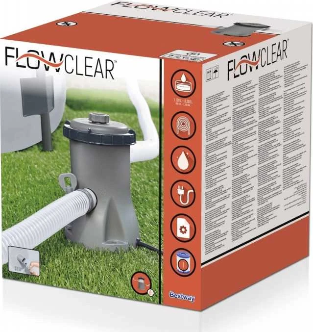 Bestway Siurblys su filtru FLOWCLEAR, 1,249 ltr/val ,58381