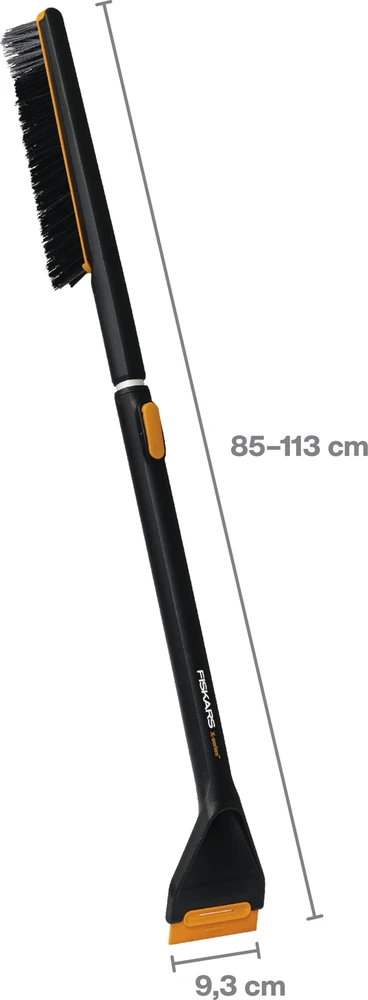 FISKARS X-SERIES TELESKOPINIS SNIEGO VALYMO ŠEPETYS IR GRANDIKLIS