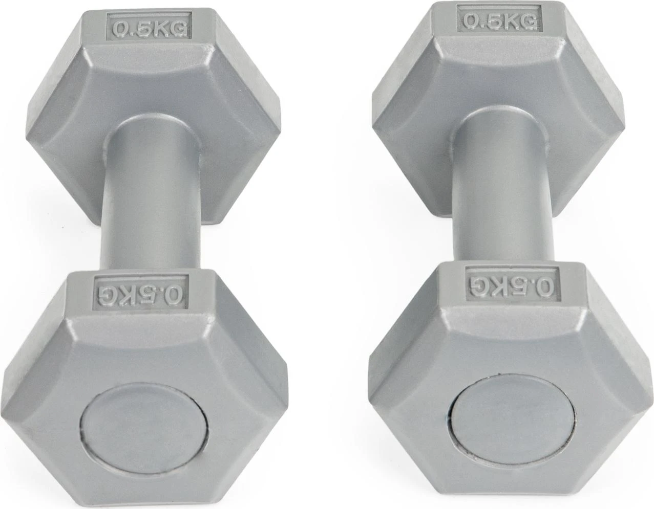 Fitneso hantelių rinkinys ModernHOME, pilkas, 2 x 0,5kg