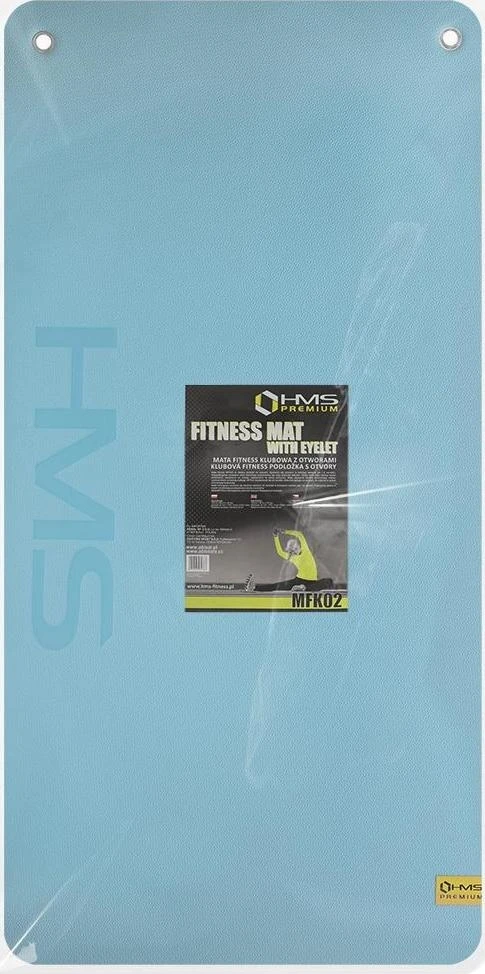 Treniruočių kilimėlis HMS Premium MFK02 mėlynas-juodas