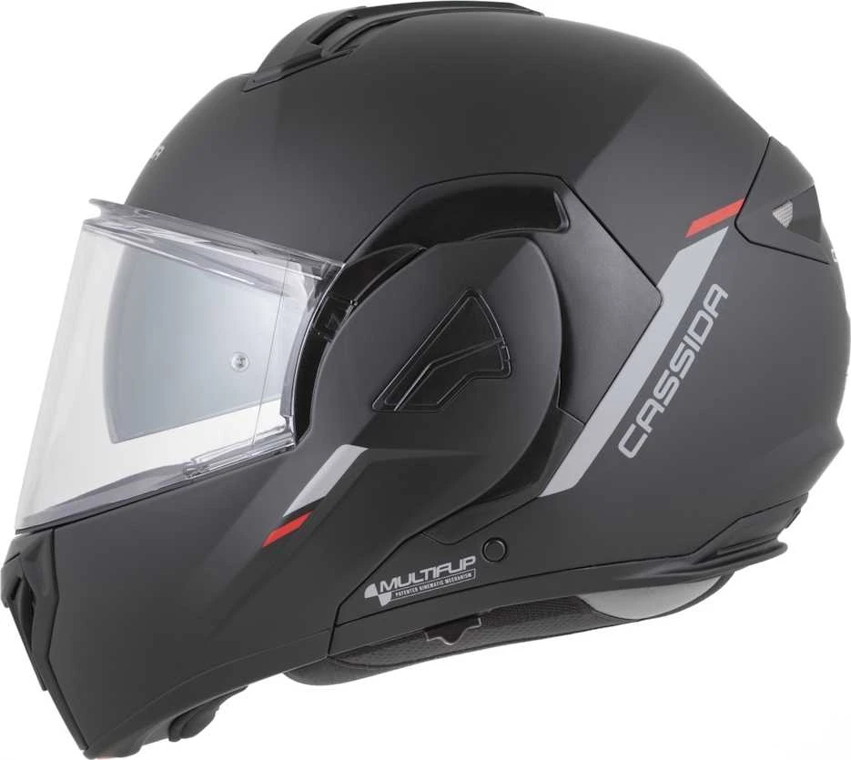 Atverčiamas motociklininko šalmas Cassida MultiFlip Solid P/J