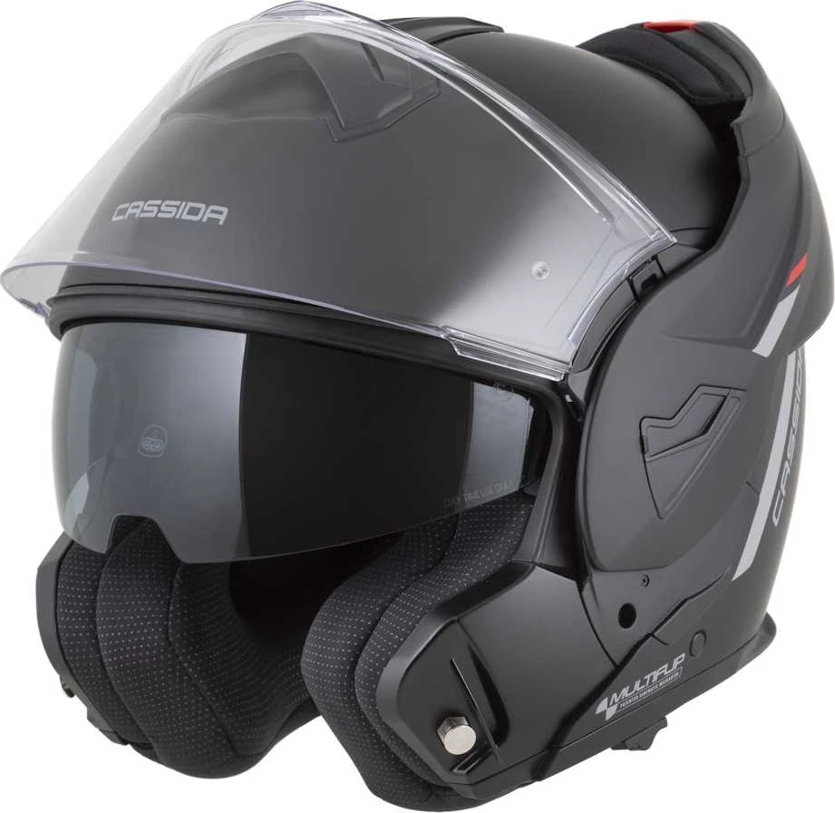 Atverčiamas motociklininko šalmas Cassida MultiFlip Solid P/J