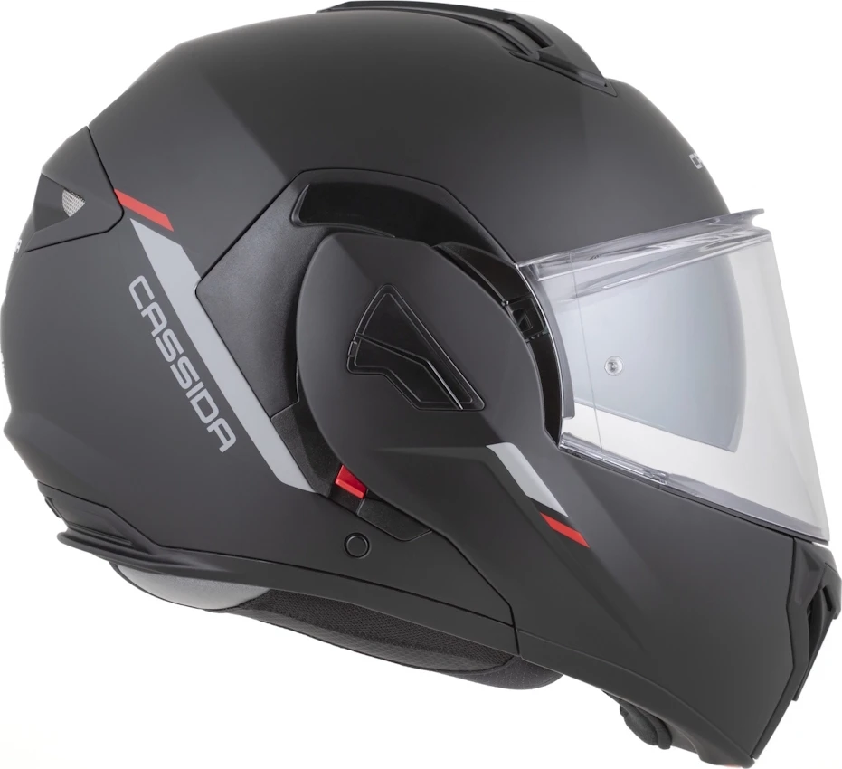 Atverčiamas motociklininko šalmas Cassida MultiFlip Solid P/J
