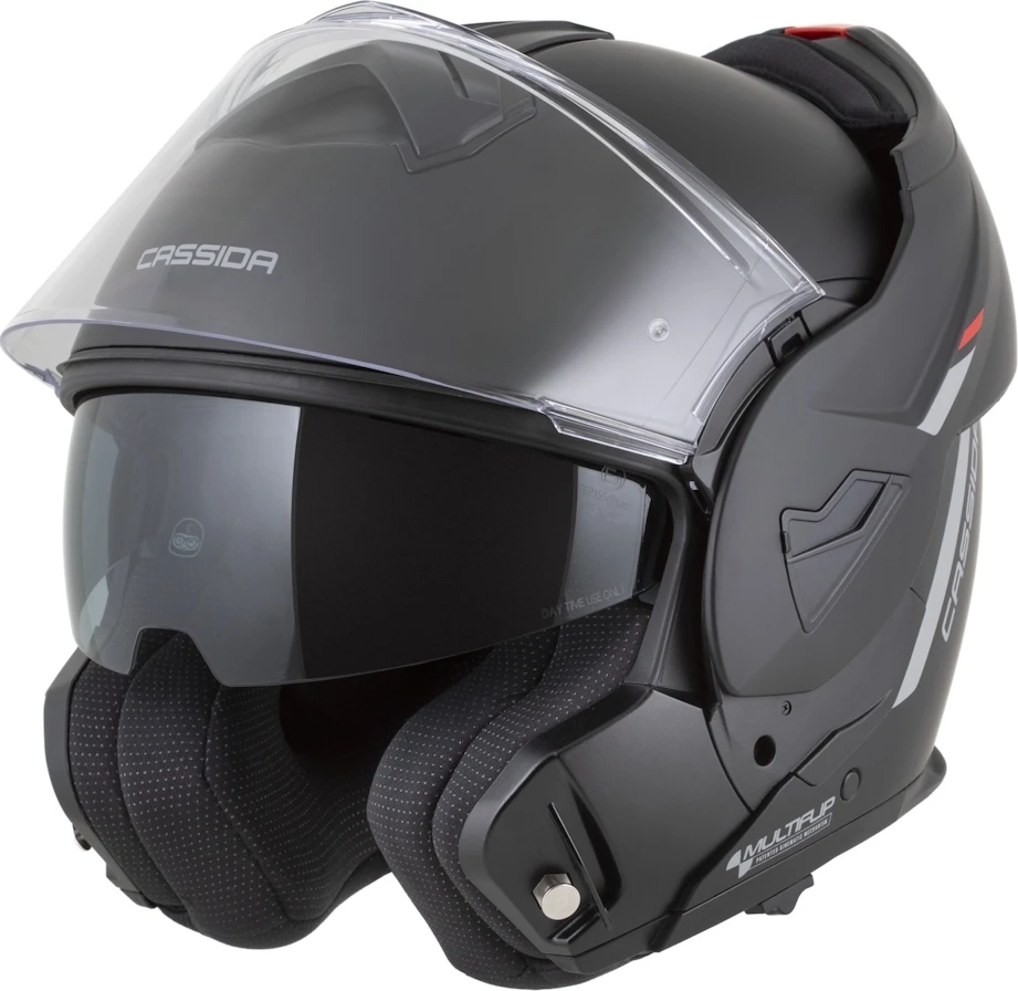 Atverčiamas motociklininko šalmas Cassida MultiFlip Solid P/J