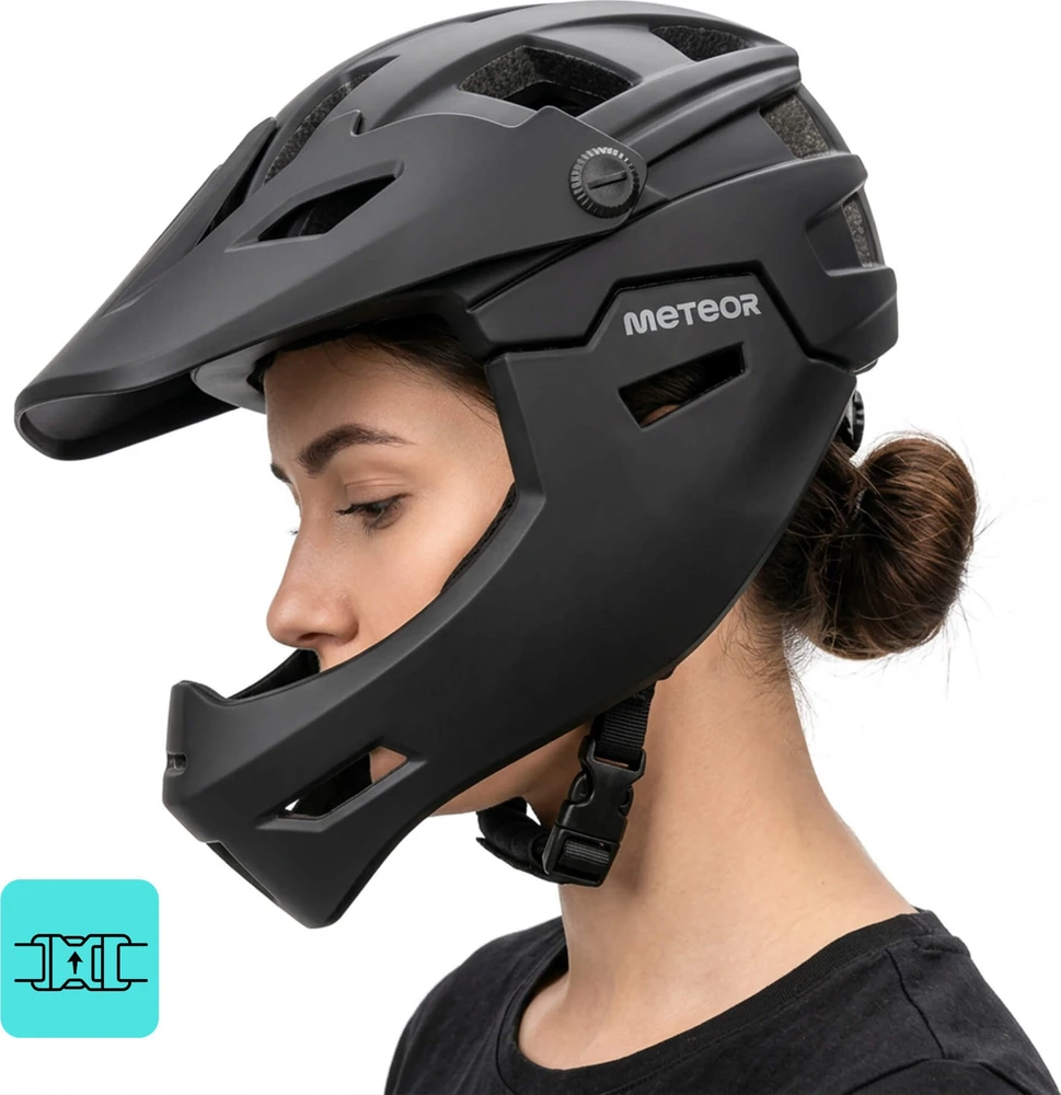 Fullface-fahrradhelm meteor hydra