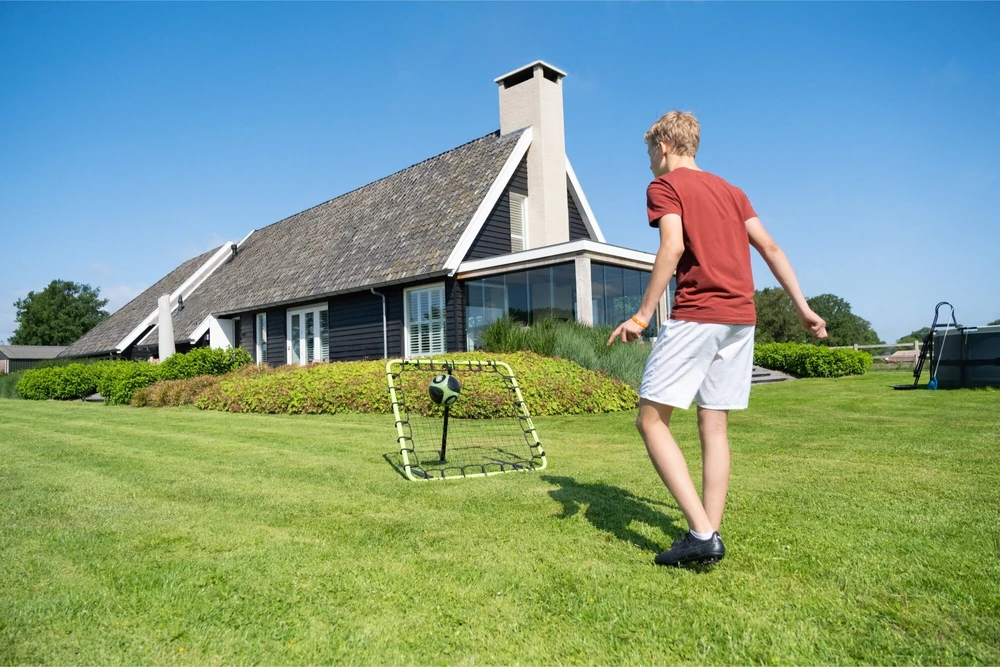 EXIT Temp multisport rebounder 120x12cm - žalias/juodas Kelių padėčių atmušantys vartai