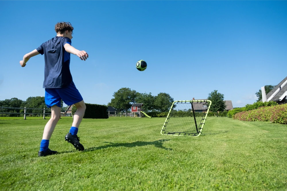 EXIT Temp multisport rebounder 120x12cm - žalias/juodas Kelių padėčių atmušantys vartai
