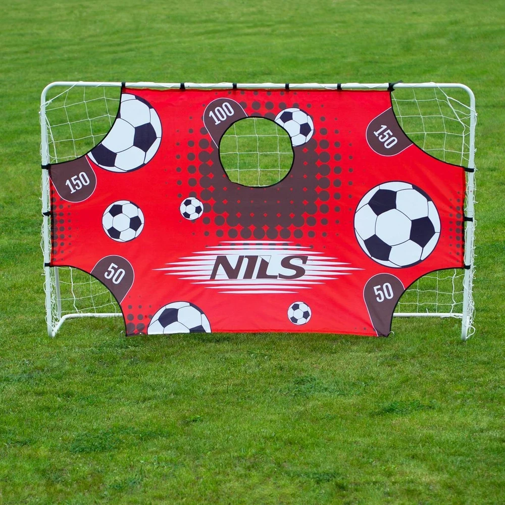 Nils Extreme Futbolo vartai su tinklu ir taikiniu Nils BR240P 2in1