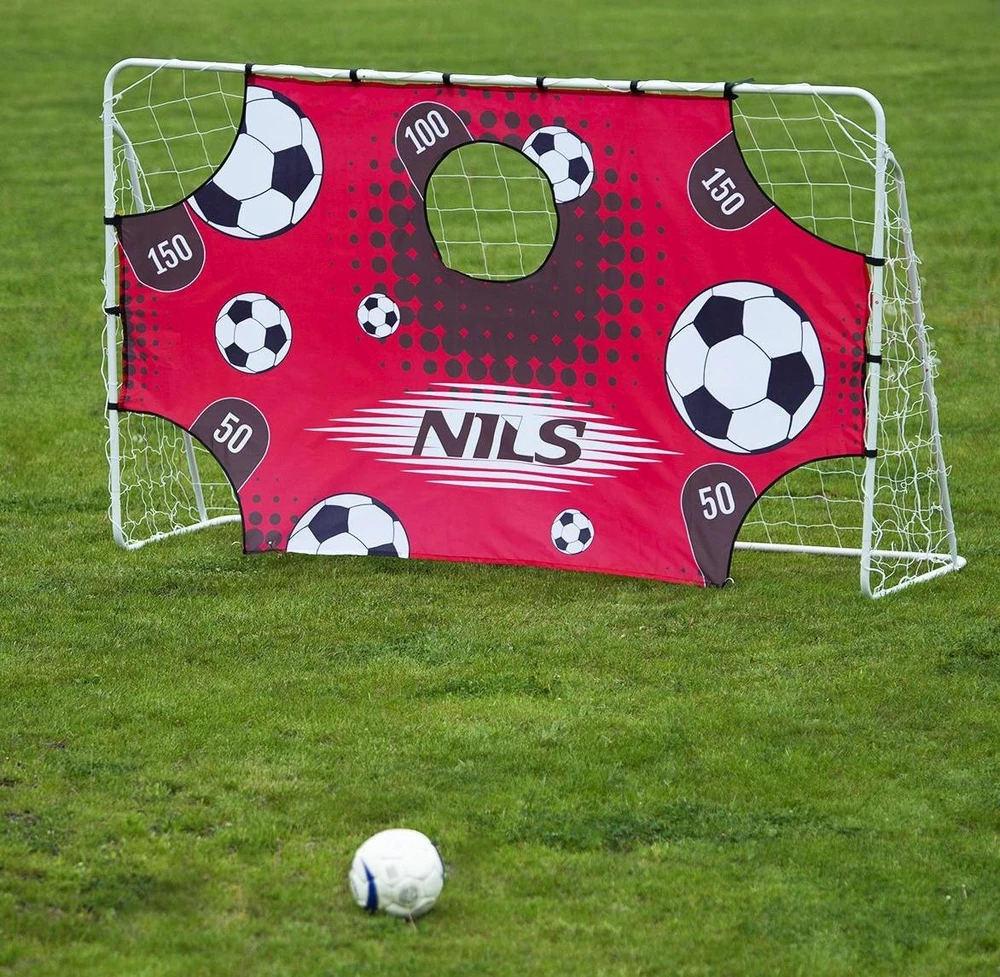 Nils Extreme Futbolo vartai su tinklu ir taikiniu Nils BR240P 2in1