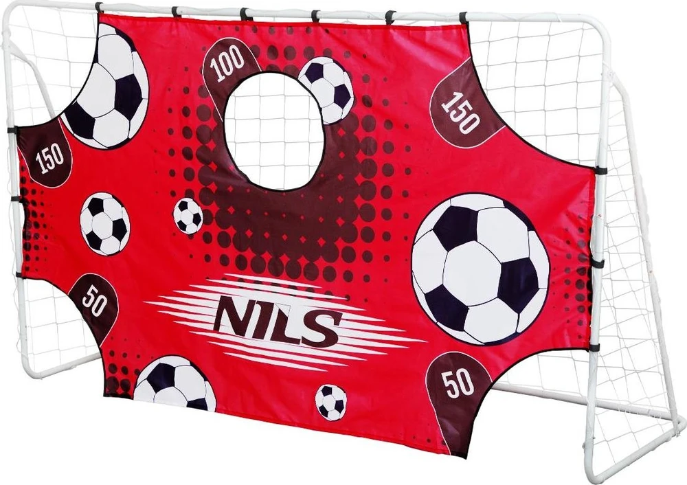 Nils Extreme Futbolo vartai su tinklu ir taikiniu Nils BR240P 2in1