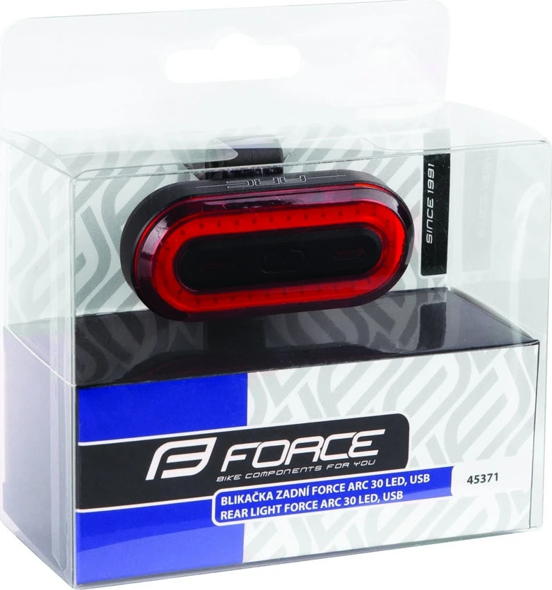 Galinis žibintas FORCE ARC 40LM 30LED USB