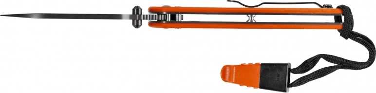 Ganzo Firebird Ganzo G7413-OR-WS sulankstomas peilis su švilpuku