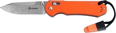 Ganzo Firebird Sulankstomas peilis Ganzo G7452-OR-WS su švilpuku