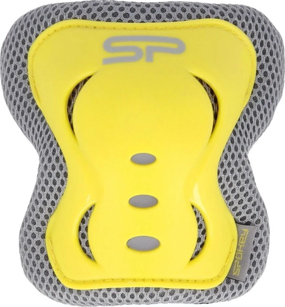Vaikiškų apsaugų komplektas Spokey SHIELD (keliams, riešams, alkūnėms), geltonas