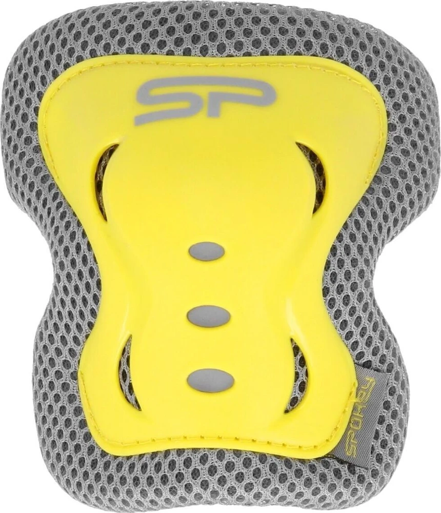 Vaikiškų apsaugų komplektas Spokey SHIELD (keliams, riešams, alkūnėms), geltonas