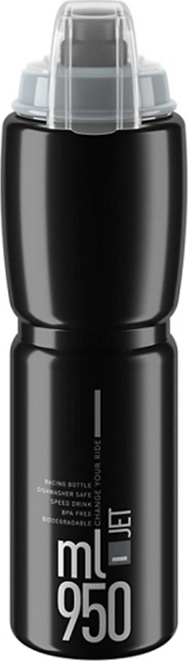 Gertuvė Elite Jet Plus Juodas Pilkas logo 950ml juoda