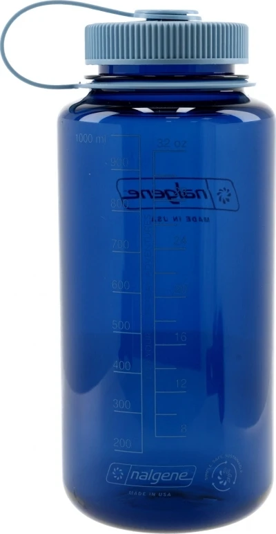 Gertuvė Nalgene Wide Mouth 1 L indigo spalvos buteliukas