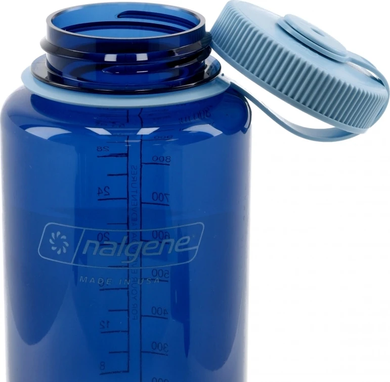 Gertuvė Nalgene Wide Mouth 1 L indigo spalvos buteliukas