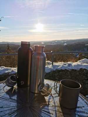 Gertuvė Origin Outdoors Insulated Active, 0.75L, juoda-matinė