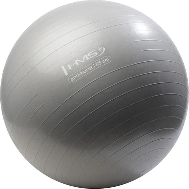 Gimnastikos kamuolys HMS YB02 New 55 cm, grafito spalvos