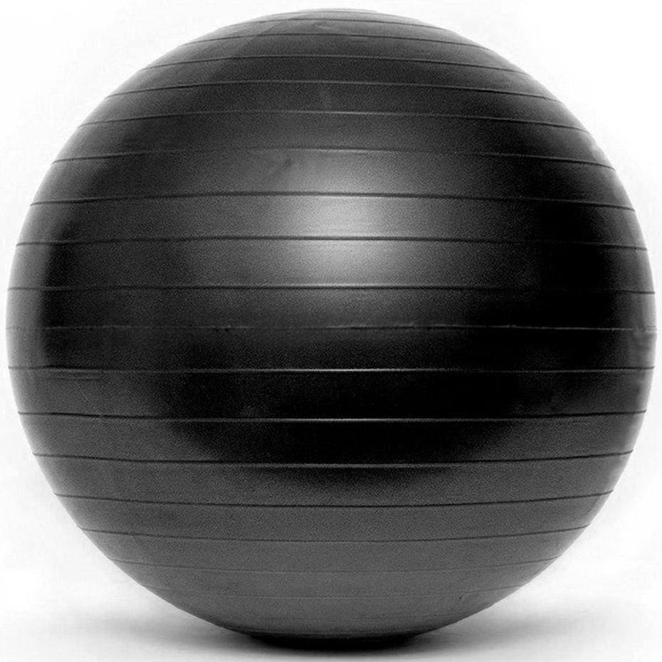Gimnastikos kamuolys su pompa SMJ, 85cm, juodas