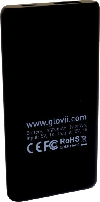 Powerbank šildomoms šlepetėms Glovii P2500G 2500 mAh