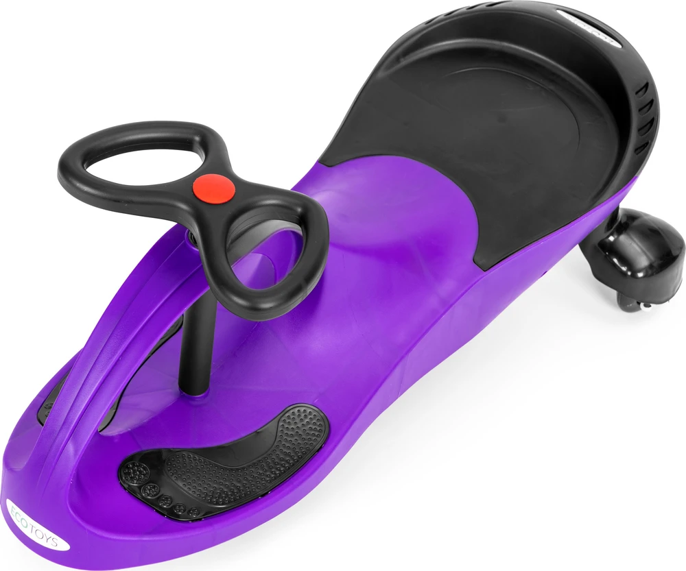 Gravitacinė mašinėlė vaikams su LED ratais, violetinė ECOTOYS