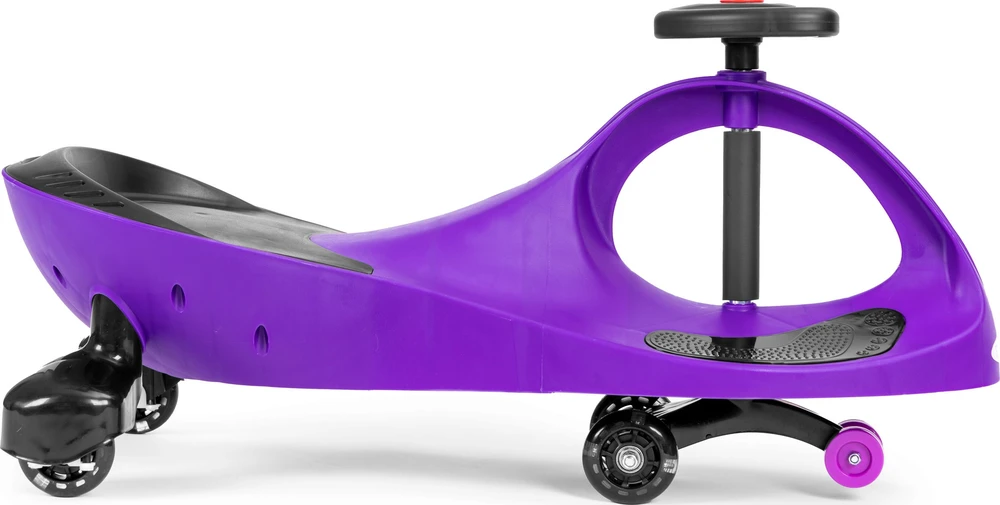 Gravitacinė mašinėlė vaikams su LED ratais, violetinė ECOTOYS
