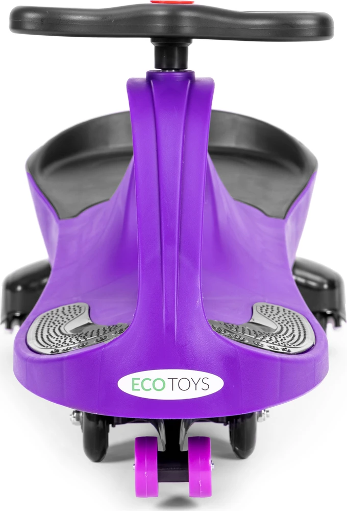 Gravitacinė mašinėlė vaikams su LED ratais, violetinė ECOTOYS