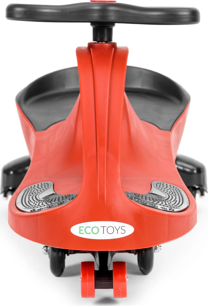Vaikiškas gravitacinis automobilis su LED ratais, raudonas ECOTOYS