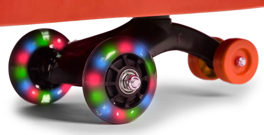 Vaikiškas gravitacinis automobilis su LED ratais, raudonas ECOTOYS