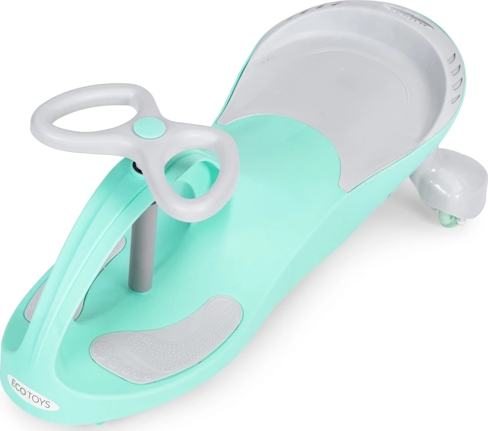 Gravity ride vaikiška transporto priemonė LED ratai žalia ECOTOYS