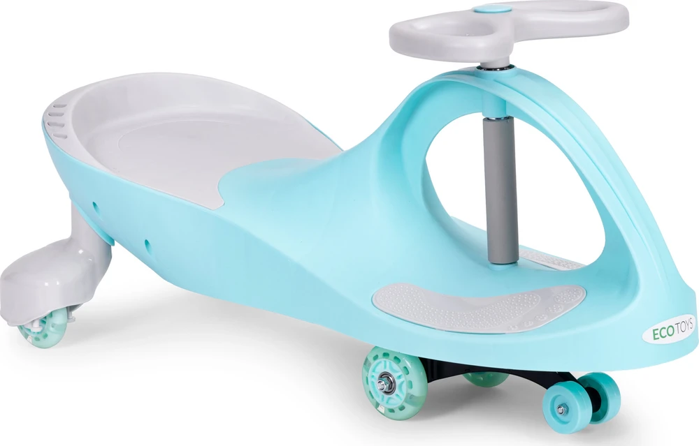 Gravity ride vaikiškos transporto priemonės ratai LED mėlyni ECOTOYS