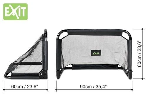 Greitai ir lengvai surenkami futbolo vartai Exit Pico 90x60cm (2vnt.)