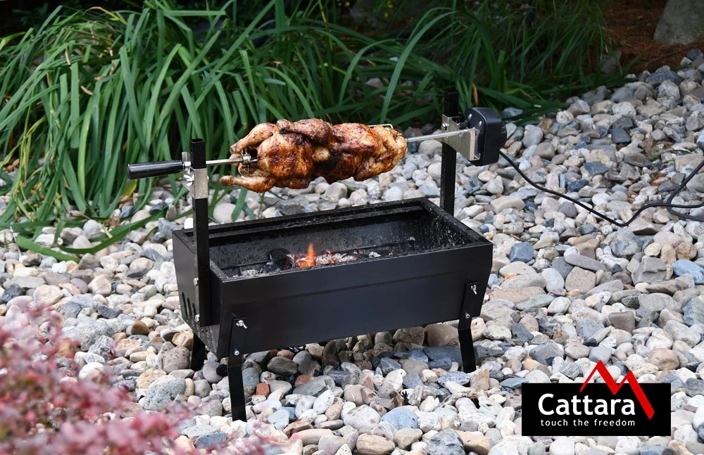 Grilis su elektriniu varikliu 230 V Cattara Barbecue 60 cm