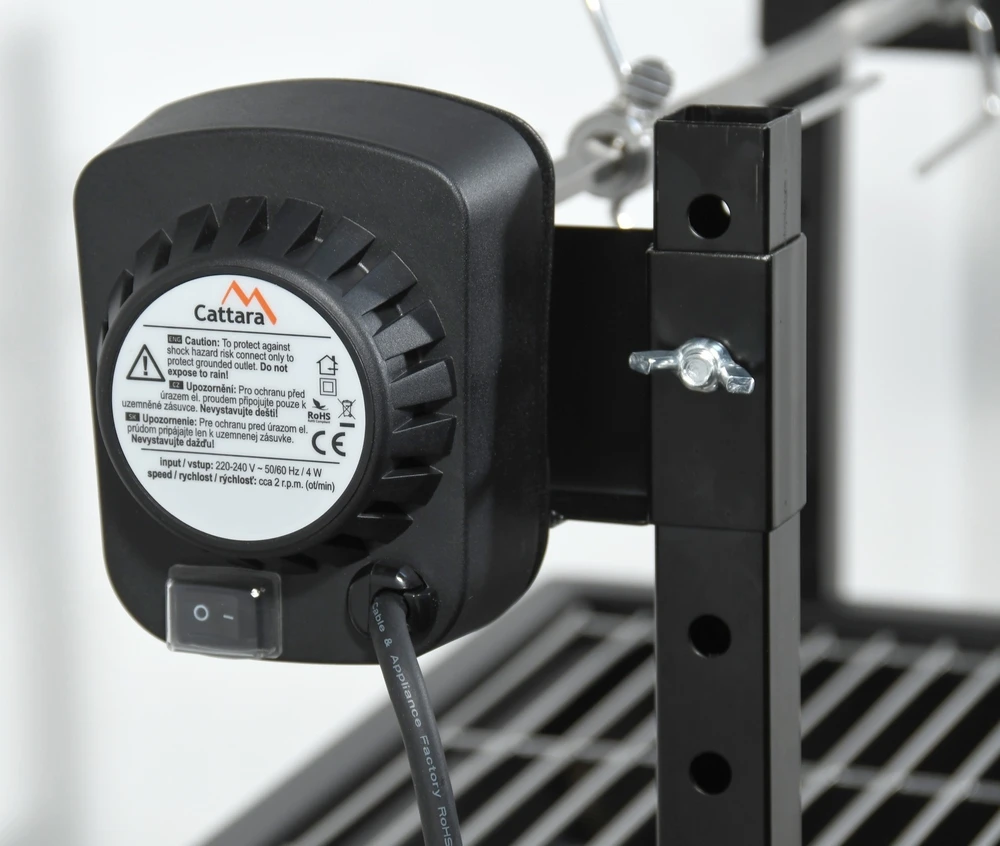 Grilis su elektriniu varikliu 230 V Cattara Barbecue 60 cm