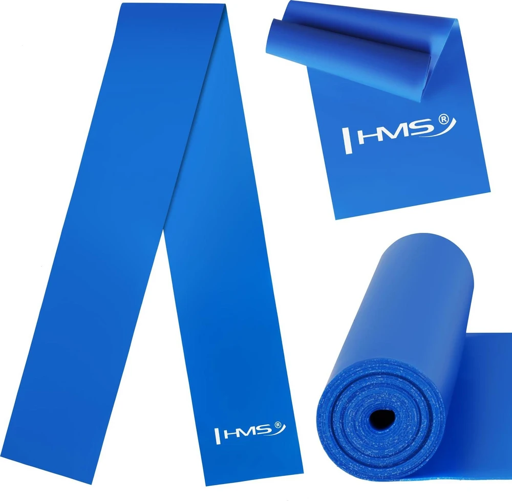 Pasipriešinimo juosta HMS GU02 mėlyna, 1200x120x0.5mm