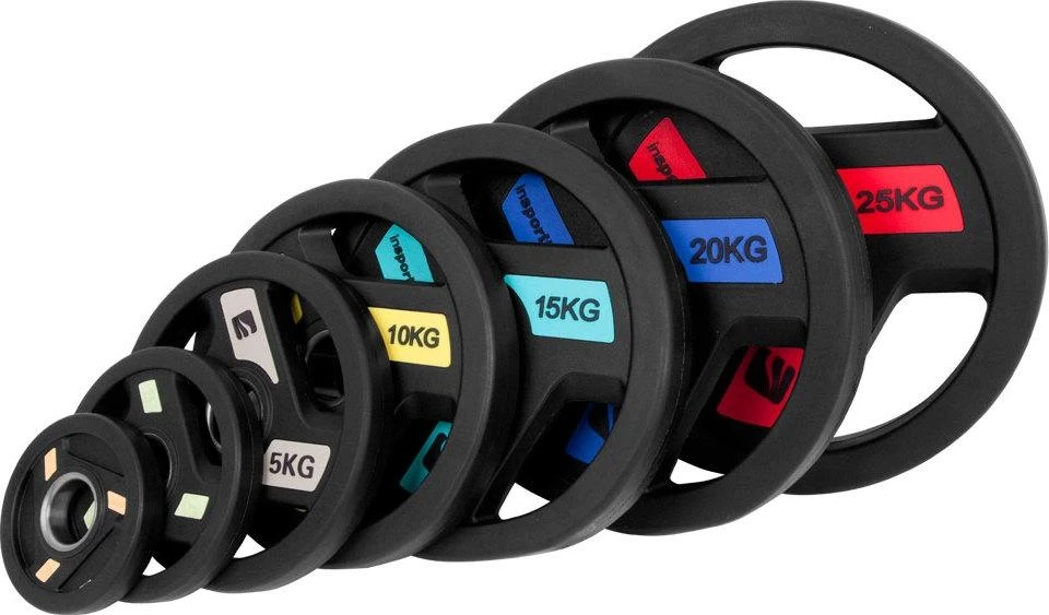 Guma padengtas olimpinis svoris 50mm inSPORTline Herk 25kg