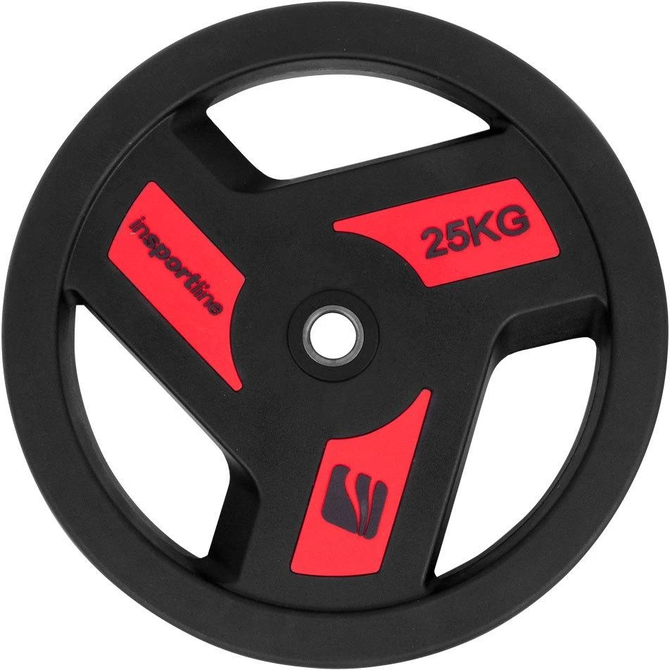 Guma padengtas svoris 30mm inSPORTline Herk 25kg