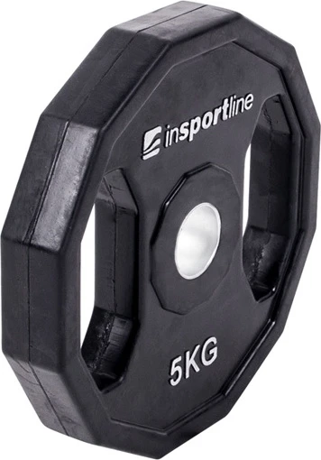Guma padengtas svoris 30mm inSPORTline Ruberton 5kg